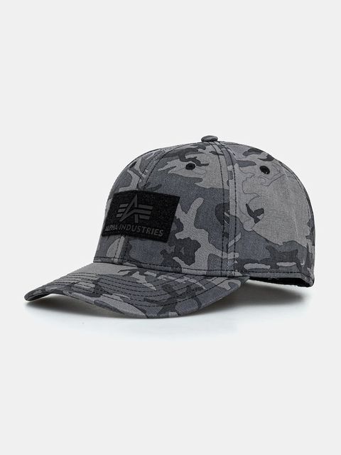 Alpha Industries czapka z daszkiem bawełniana VLC Cap Camo