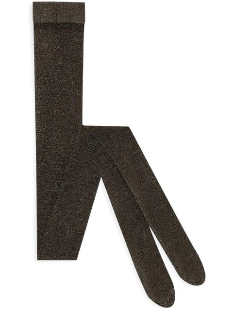 Dolce & Gabbana lurex-detail tights - Black - zdjęcie produktu nr 1