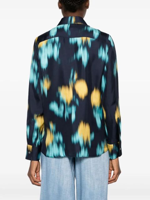 Lanvin abstract-print shirt - Blue - zdjęcie produktu nr 2
