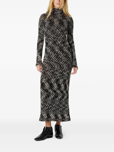 Missoni high-neck patterned midi dress - Black - zdjęcie produktu nr 2