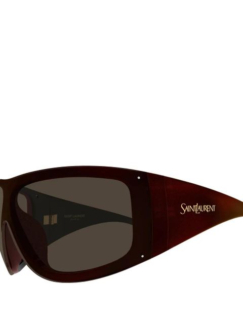 Saint Laurent Eyewear SL 914 geometric-frame sunglasses - Brown