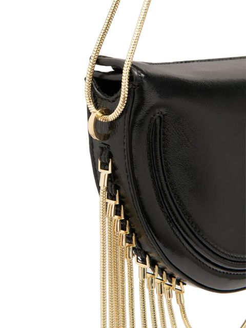 BY FAR Chime leather shoulder bag - Black