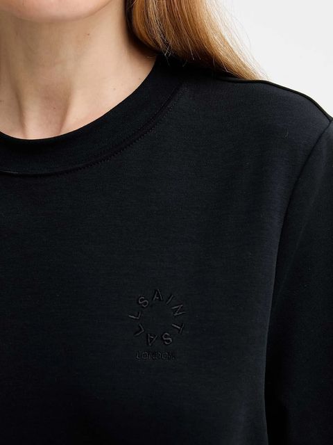 AllSaints t-shirt bawełniany damski kolor czarny W220JC