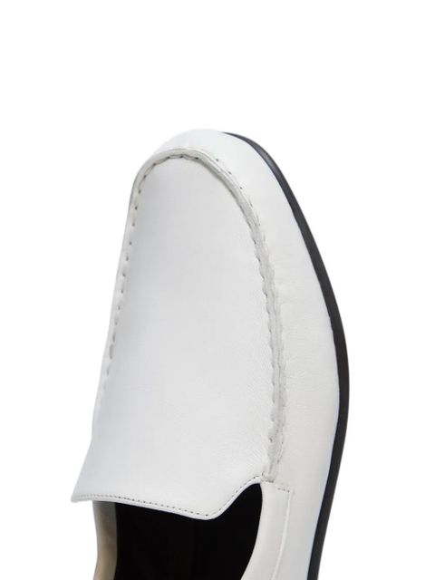 LouLou de Saison Boros LDS topstitching loafers - White
