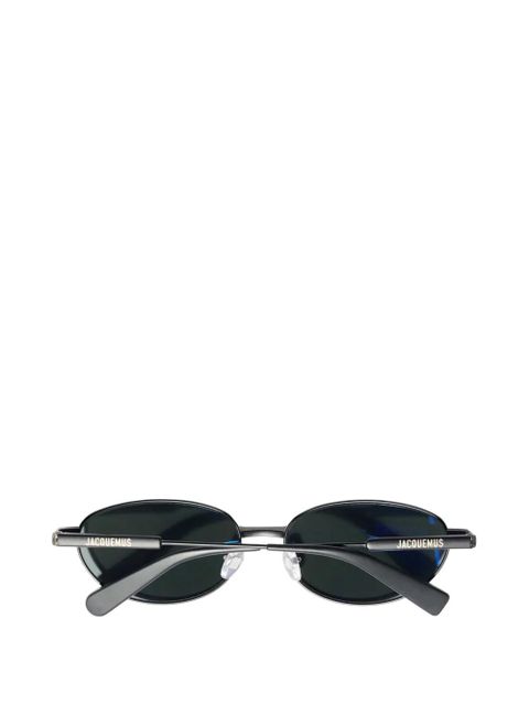 Jacquemus Alba oval-frame sunglasses - Black - zdjęcie produktu nr 2
