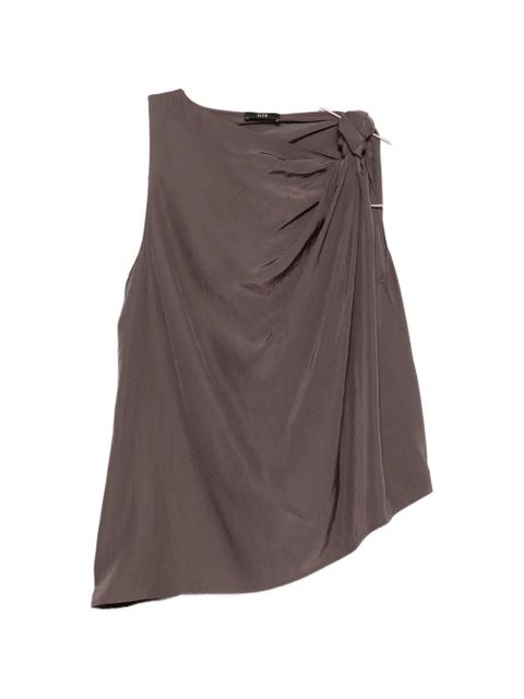 Eleh knot draped tank top - Brown - zdjęcie produktu nr 1