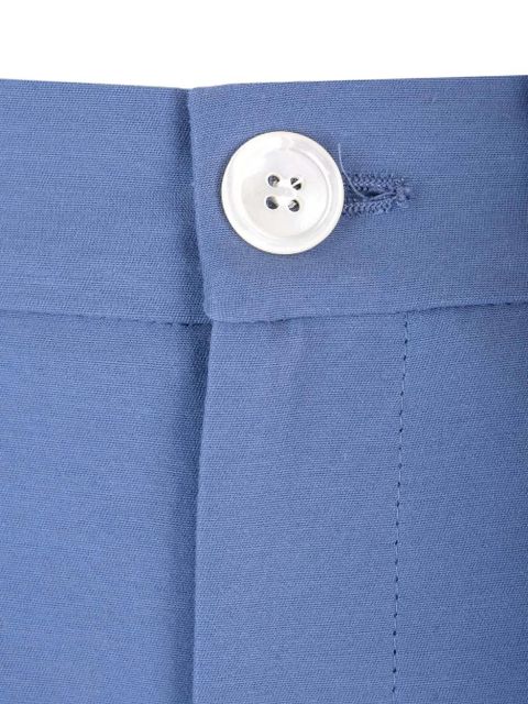 Marni logo-embroidered trousers - Blue
