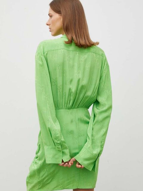 Herskind sukienka kolor zielony mini prosta