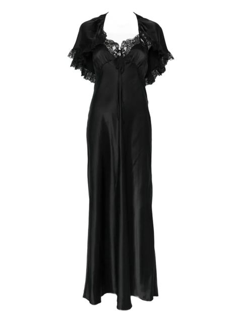 Chloé lace-cape maxi dress - Black - zdjęcie produktu nr 1