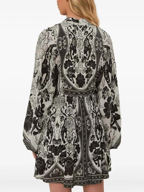 FARM Rio floral-print mini dress - White - zdjęcie produktu nr 2