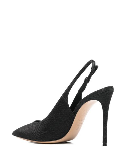 Casadei 100mm slingback pumps - Black