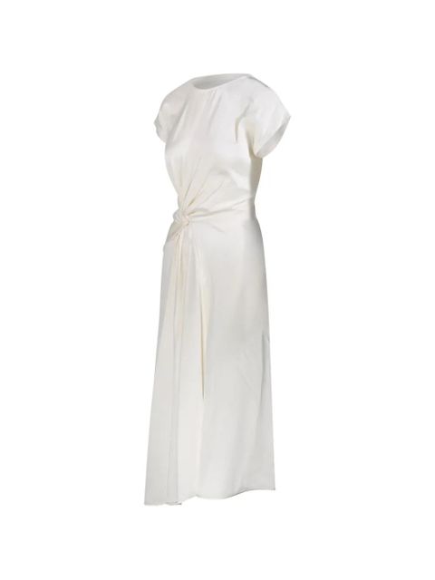 Victoria Beckham twist-detail asymmetric dress - Neutrals