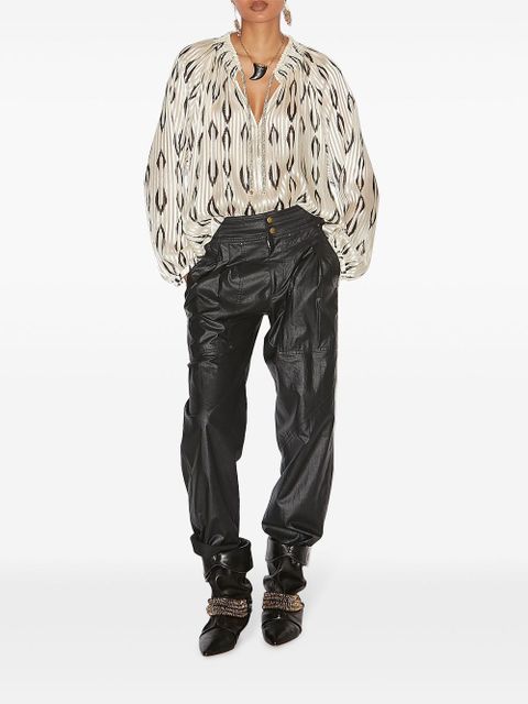 ISABEL MARANT Fidji straight trousers - Black - zdjęcie produktu nr 2