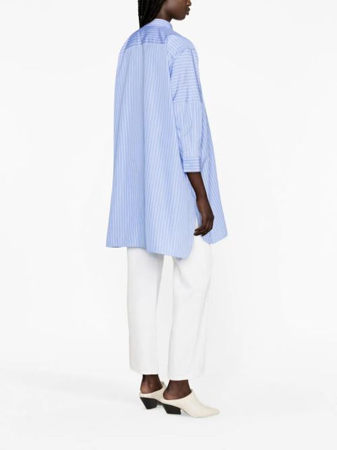 Jil Sander striped cotton shirt - Blue