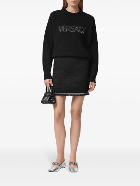 Versace Heritage tweed mini skirt - Black - zdjęcie produktu nr 2
