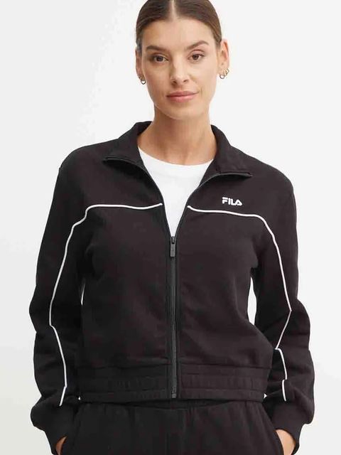 Fila bluza Lauka damska kolor czarny gładka FAW0909 - zdjęcie produktu nr 1