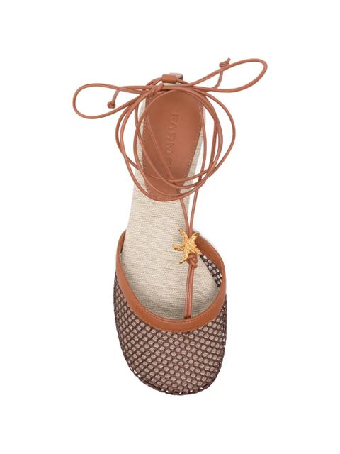 FARM Rio starfish lace-up sandals - Brown