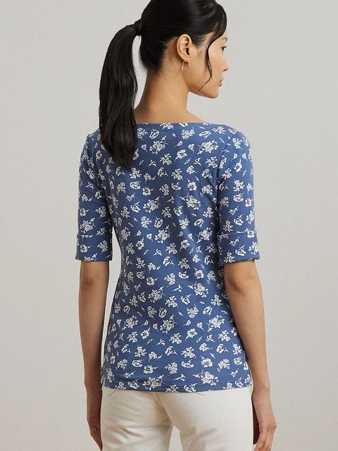 Lauren Ralph Lauren t-shirt damski kolor niebieski 200976991 - zdjęcie produktu nr 2