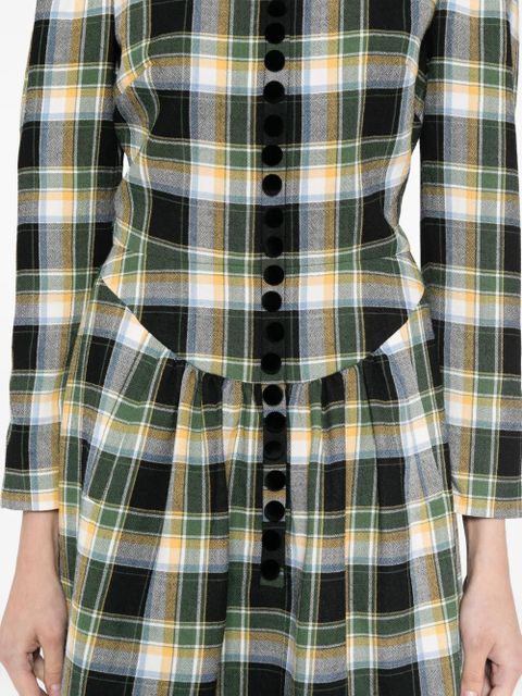 SHUSHU/TONG plaid dress - Black