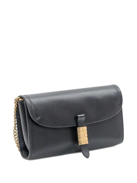PINKO leather chain-strap shoulder bag - Black