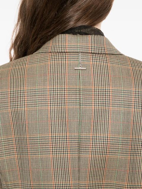 Alexander McQueen Country Check Single-breasted blazer - Brown