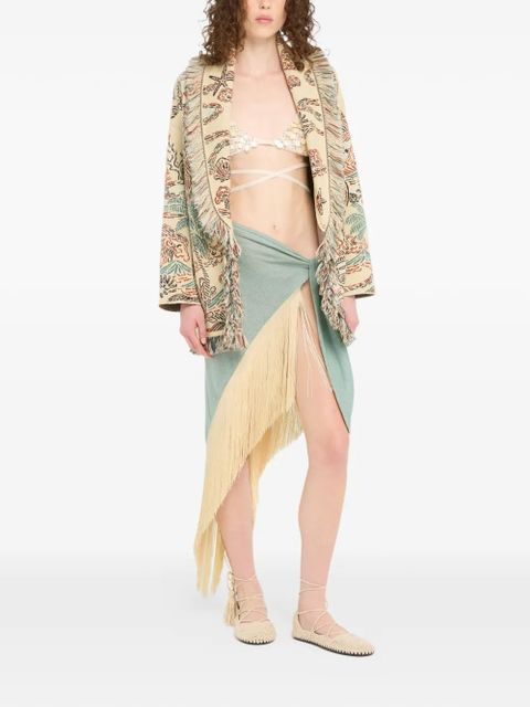 Alanui Mermaid Inside pareo midi skirt - Green - zdjęcie produktu nr 2