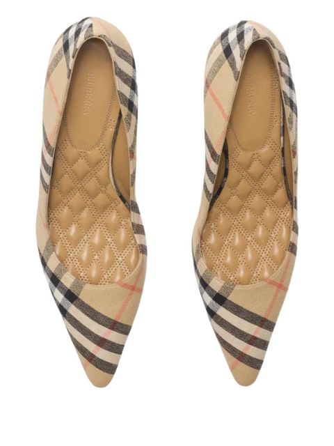 Burberry 55mm Check Dame pumps - Neutrals