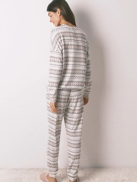 women'secret komplet piżamowy damska kolor biały 3132261