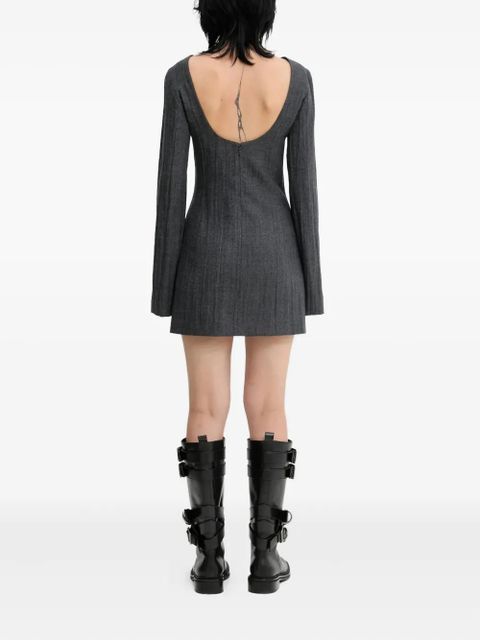 OUR LEGACY long-sleeve mini dress - Grey