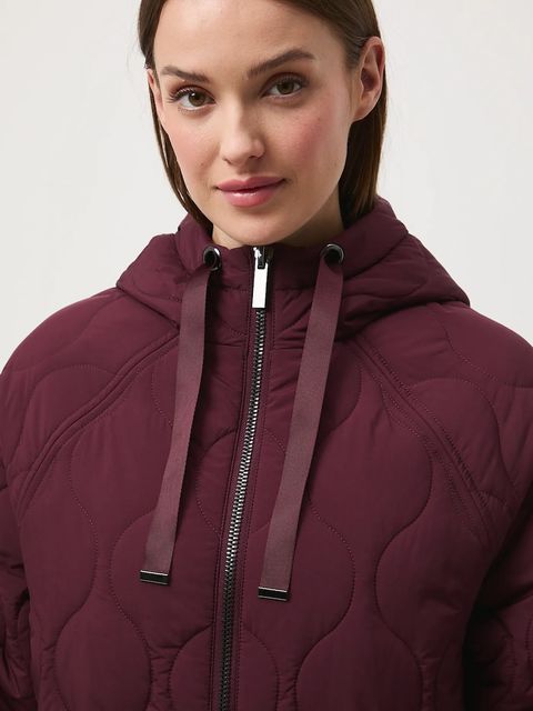 Medicine kurtka damska kolor bordowy przejściowa oversize