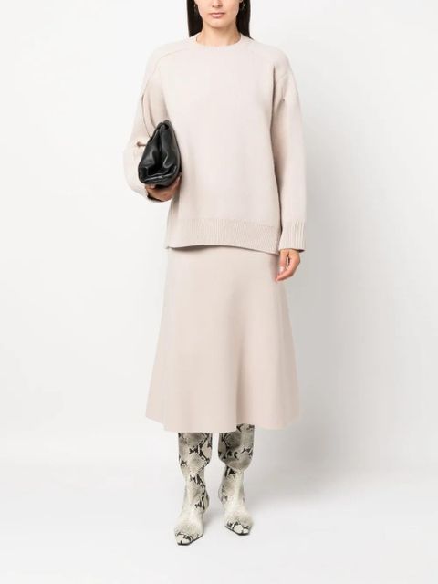 Lanvin cape-back v irgin-wool blend jumper - Neutrals