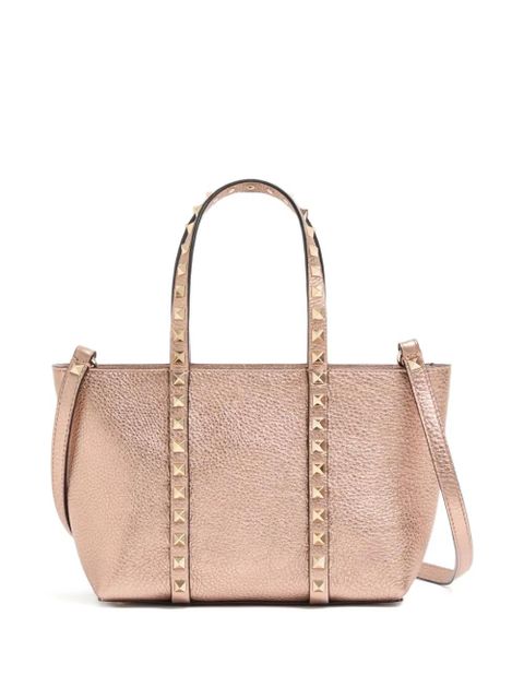 Valentino Garavani small Rockstud leather tote bag - Pink - zdjęcie produktu nr 1