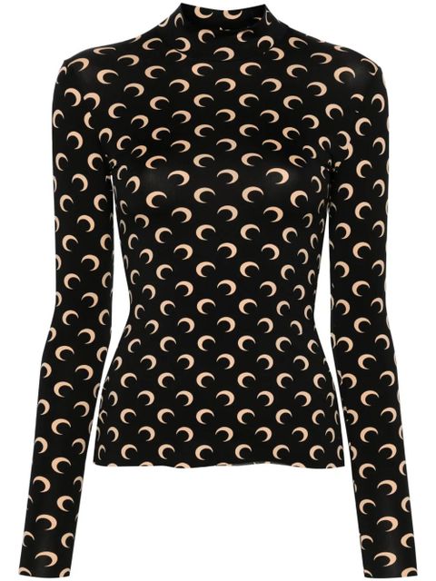 Marine Serre Crescent Moon top - Black - zdjęcie produktu nr 1