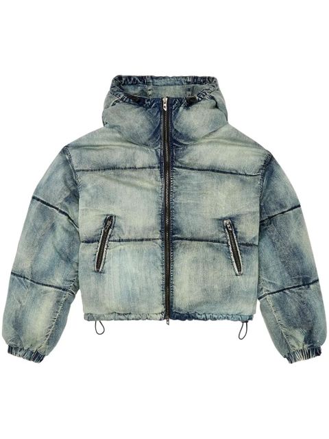 Diesel W-Aves puffer jacket - Blue - zdjęcie produktu nr 1