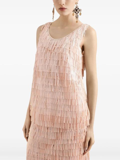 Dolce & Gabbana sequinned sleeveless top - Pink