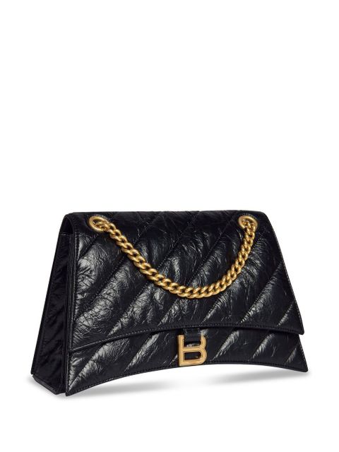 Balenciaga Crush quilted shoulder bag - Black