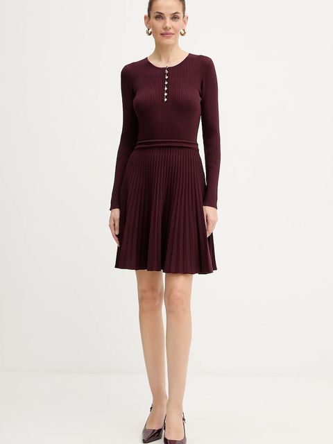 Morgan sukienka kolor bordowy mini rozkloszowana RMCOSI - zdjęcie produktu nr 2