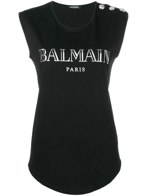 Balmain embellished buttons top - Black - zdjęcie produktu nr 1