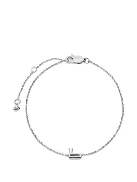 Monica Vinader Initial F chain bracelet - Silver - zdjęcie produktu nr 1