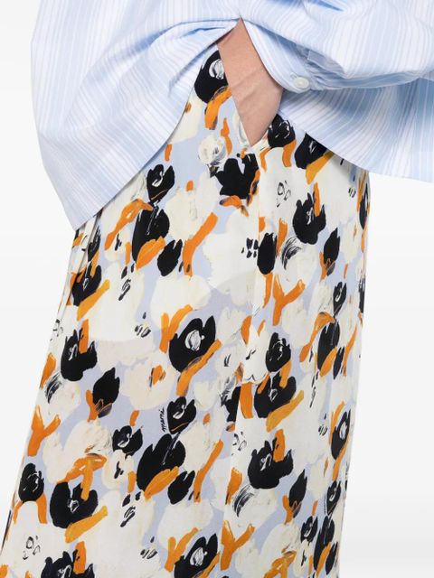 Marni Secret Bouquet trousers - Blue