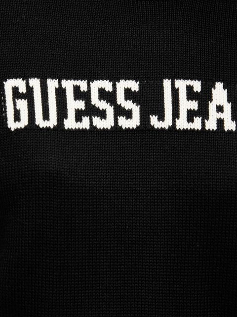 Guess Jeans sweter bawełniany kolor czarny W4BR10 Z3HM1 - zdjęcie produktu nr 2