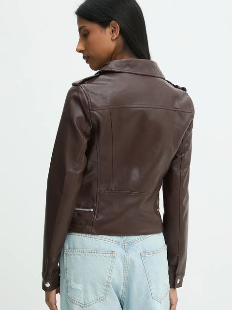 Answear.LAB ramoneska kolor brązowy przejściowa