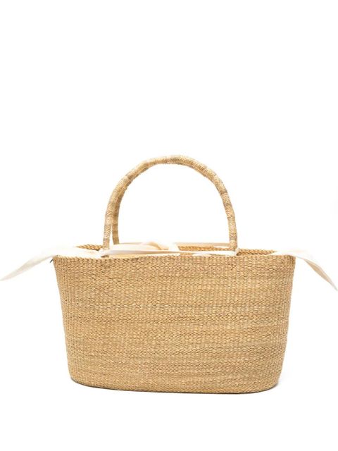 Muun maxi Echo woven straw tote bag - Neutrals - zdjęcie produktu nr 1