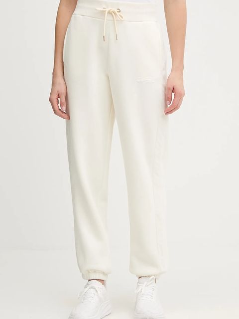 Guess spodnie dresowe AELIA damskie kolor beżowy gładkie V5BB10 KB681 - zdjęcie produktu nr 1