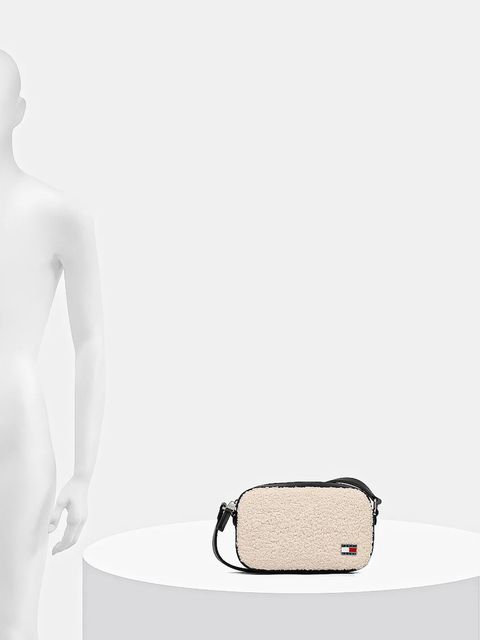 Tommy Jeans torebka kolor beżowy AW0AW18010