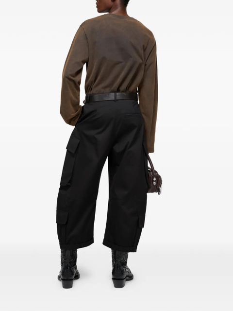 Acne Studios appliqué long-sleeve T-shirt - Brown