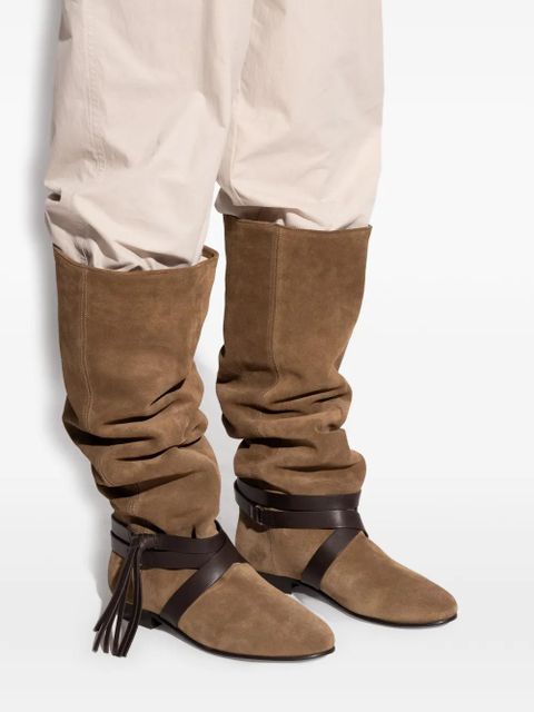 ISABEL MARANT Silmon knee-high boots - Brown