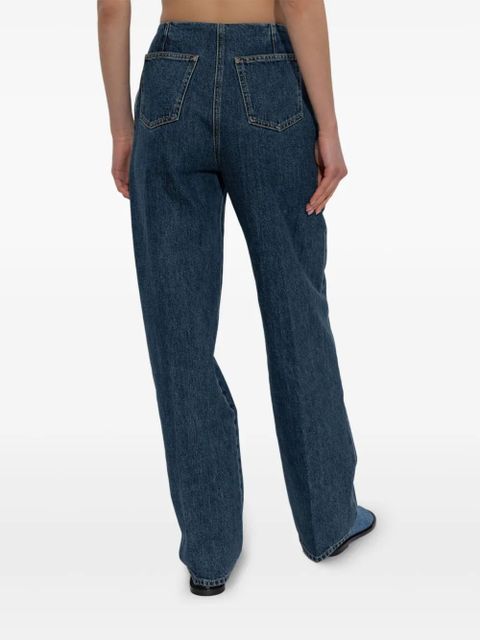 Givenchy 4G-embroidered straight-leg jeans - Blue