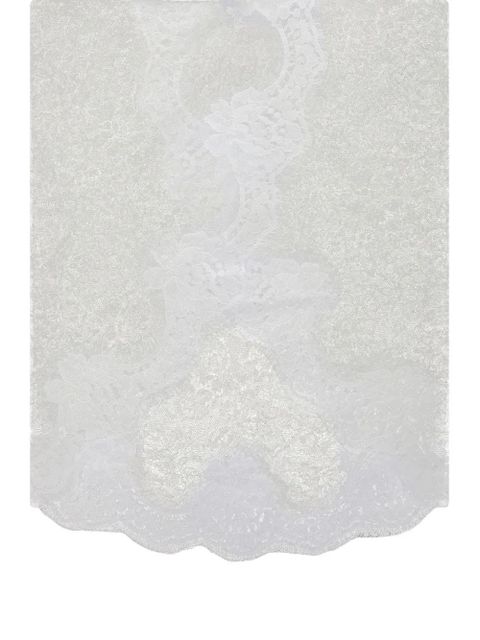Dolce & Gabbana floral-lace silk scarf - White - zdjęcie produktu nr 1
