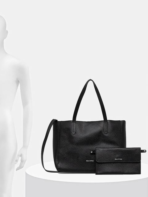 Marc O'Polo torebka skórzana kolor czarny 50819650202109